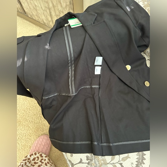 Women's Black Double-Breasted Blazer - Picture 8 of 8